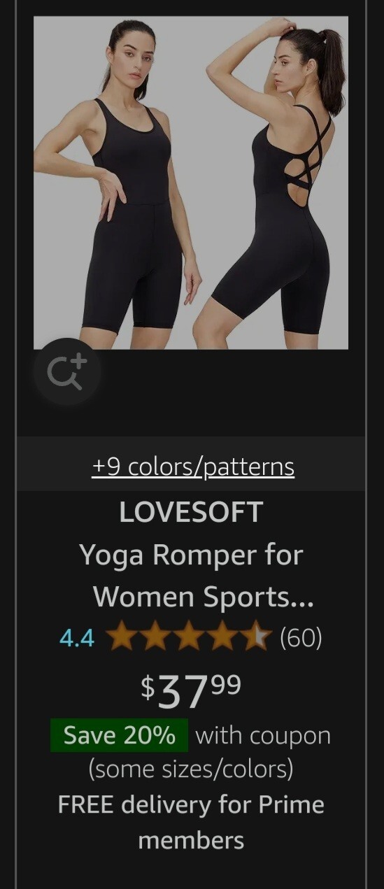 ongasoft xl lovesoft yoga romper