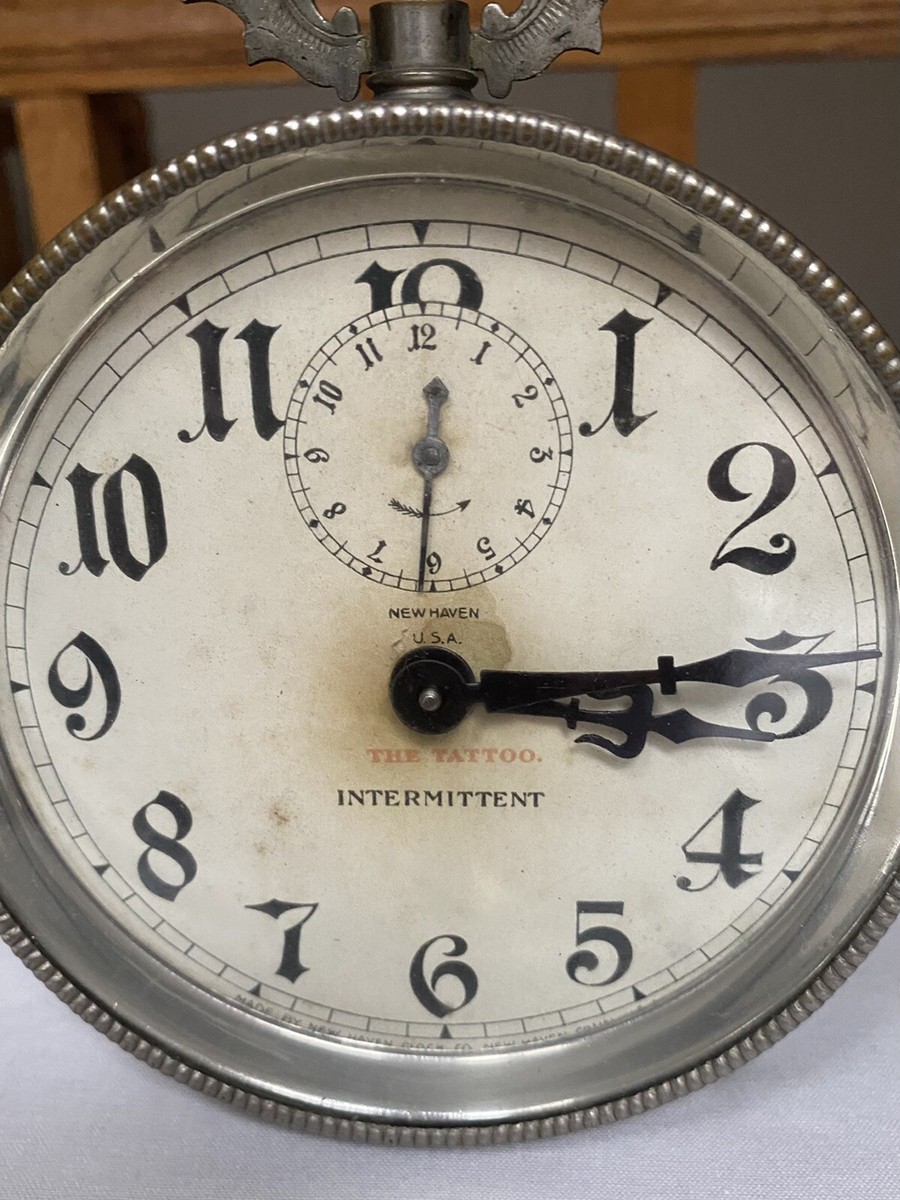 antique new haven the Tattoo intermittent alarm clock | eBay