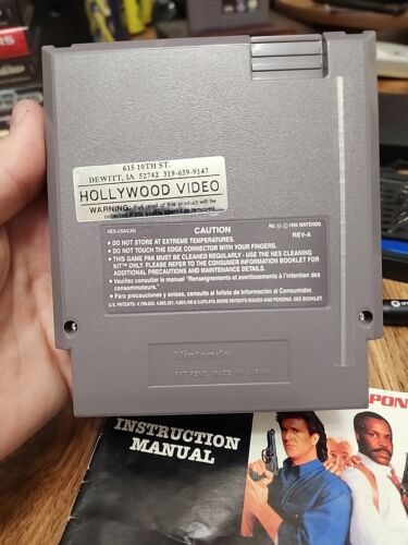 Lethal Weapon (Nintendo, 1993) NES With Manual & Sleeve Authentic TESTED - Picture 3 of 11