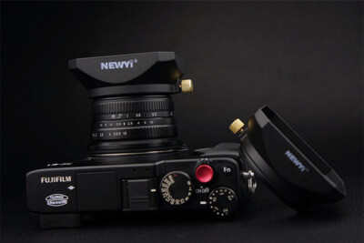 Casco Chm Paraluce JJC Per Videocamera DV - 46mm, A Vite, Con Cinturino E Cappuccio, Nero Paraluce Quadrato Per DV - Foto 3