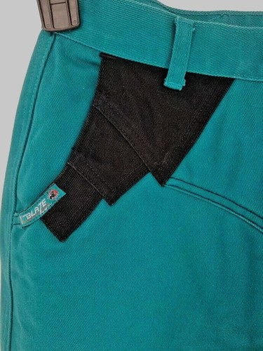 VTG Blaze New Side Step Turquoise Western Jeans  7/27  Denim High Waist Bareback - Picture 3 of 17