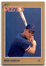 1988 Grand Slam Baseball Card Ron Gideon b Jackson Mets #1