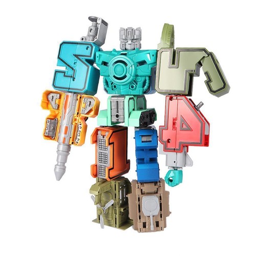 .Digital-Magic Number Transformer Robot Toy Assembling Action Puzzle-Model I6Z6 - Picture 6 of 31