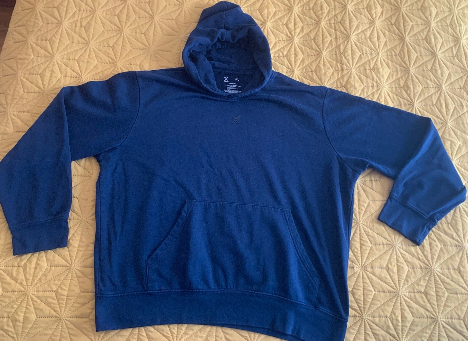 Xersion Men's XL Pullover Hoodie Sweatshirt Navy Blue Activewear Quick