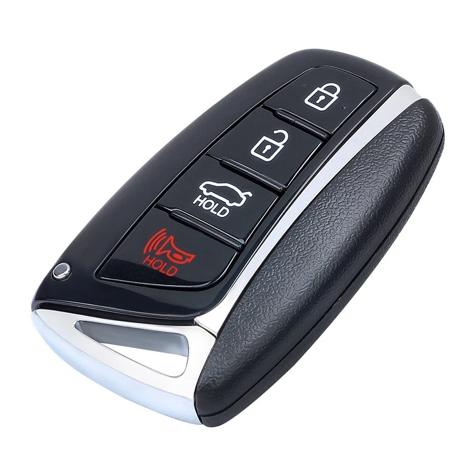 Smart Remote Key Shell Case Fob 4 Buttons for 2016 Hyundai Equus Azera Genesis - Imagem 4 de 4