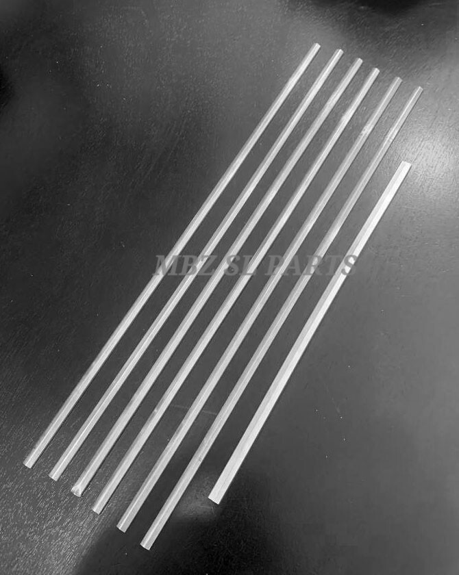 Kit 7 Pièces En Aluminium Pour Calandre Mercedes W123 (200, 200D, 200T) - Neuf