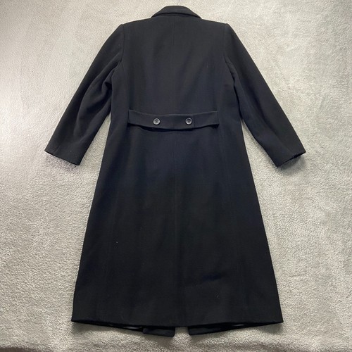 Vintage Forecaster of Boston Coat Women's 8 Black Wool Blend Overcoat Classic - Picture 2 of 17