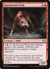 MTG Magic the Gathering Runebound Wolf (176/561) Innistrad Crimson Vow NM