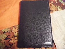 ROLODEX BRAND DARK BROWN BIFOLD 72 BUSINESS  4 CREDIT CARD  PEN HOLDER CASE