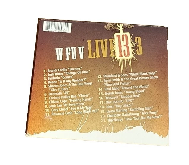FUV LIVE 13 In-Studio Performances Brandi Carlile Josh Ritter Norah Jones CD Foto 2 de 4
