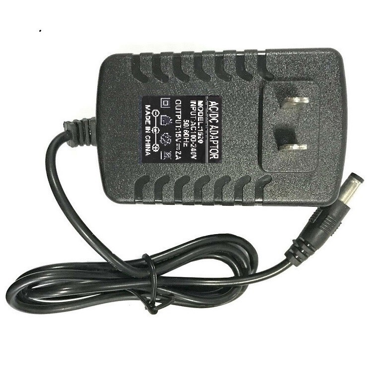 15V 2A AC/DC Adapter (wall wart) Power Supply for Home Electronic 5.5x2
