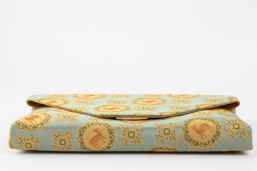 Japanese Tatsumura Art Silk Textile Kimono Clutch Bag Never Used #6283 - Picture 5 of 12