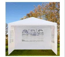 Wedding Party Tent, SEGMART 10' x 10' Outdoor Canopy Tent with 3 SideWalls