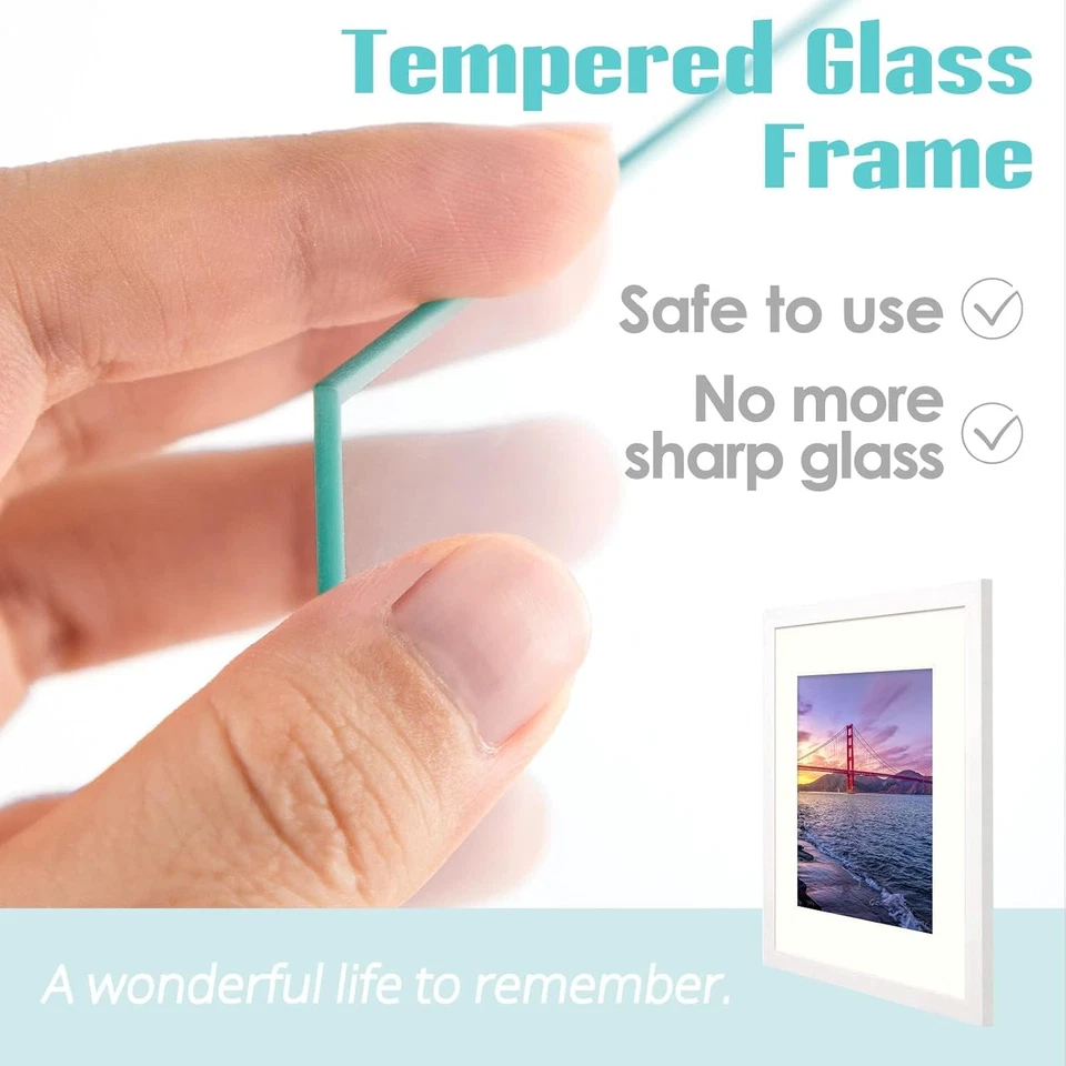 , Gallery Wall Frame Set of 7 Multiple Sizes 11X14, 8X10, 5X7 Picture Frame Coll - Image 3 of 4