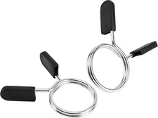 2 Pcs Barbell Weight Bars Clips Clamps 2 Inch for Olympic Bar Spring Lock Collar