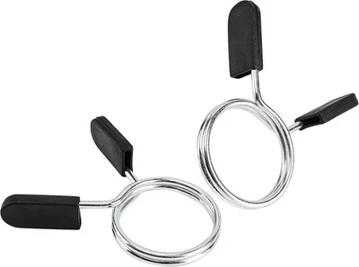BRANDED 2 Pcs Barbell Weight Bars Clips Clamps 2 Inch for Olympic Bar Spring Lock Collar