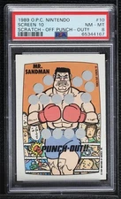 1989 O-Pee-Chee Nintendo Scratch-Off Game Punch Out!! Mr Sandman #10 PSA 8 ne4