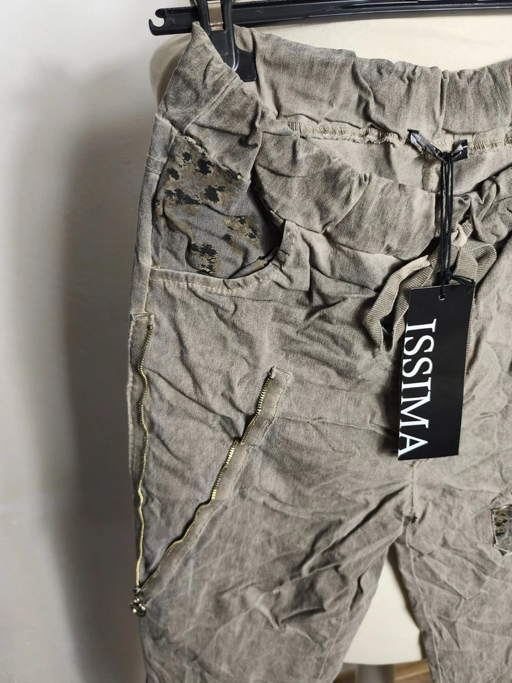 ISSIMA MADE IN ITALY coole Jogpants stylische Details Gr. 38 40 42 44 NEU - Bild 3 von 4