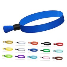 100 Pcs Cloth Wristbands - Disposable - Blue - Blue