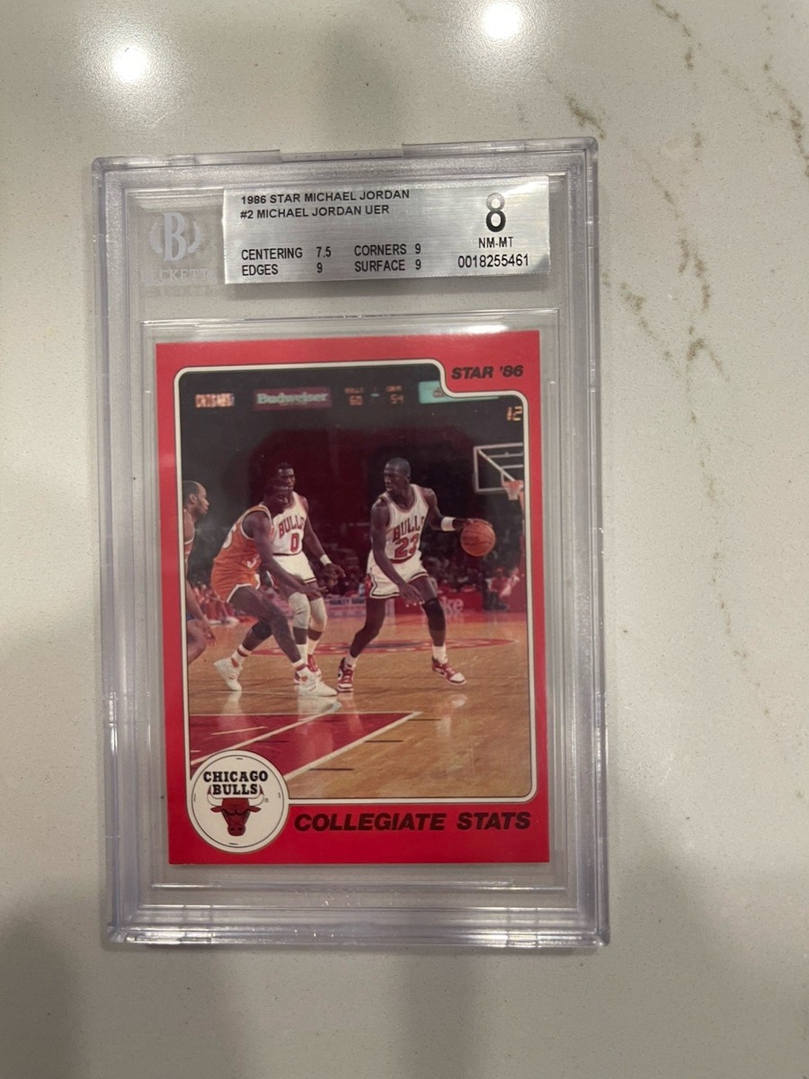 1986 Star Michael Jordan Rookie - #2 BGS8 Collegiate Stats | eBay