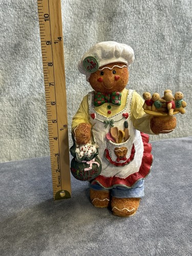 Christmas Holiday Resin Gingerbread Man Coin Bank - Picture 2 of 6