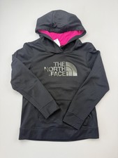 The North Face Hoodie Womens Medium Black Pullover Logo Kangaroo Pocket