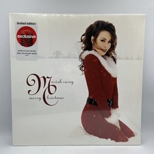 Mariah Carey Merry Christmas Vinyl LP Clear with Red Green Splatter Exclusive