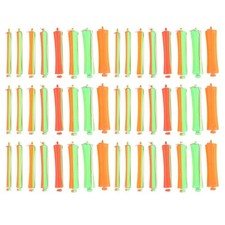 80pcs Plastic Hair Perm Rods for Curling Tool Easy to Use at Home Multi Size Set