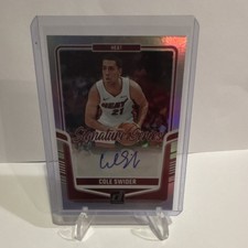 Panini 2024-25 Donruss Signature Series Cole Swider Autograph #SS-CSH Heat NBA