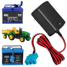 12V Battery Charger for 12V Peg-Perego Battery John Deere Ground Force Tracto...