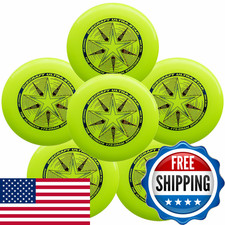 Discraft Ultra-Star 175G Ultimate Frisbee Sport Disc 6 Pack Yellow