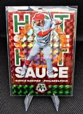 2021 Panini Mosaic - Hot Sauce Bryce Harper #HS3 Green Mosaic Prizm