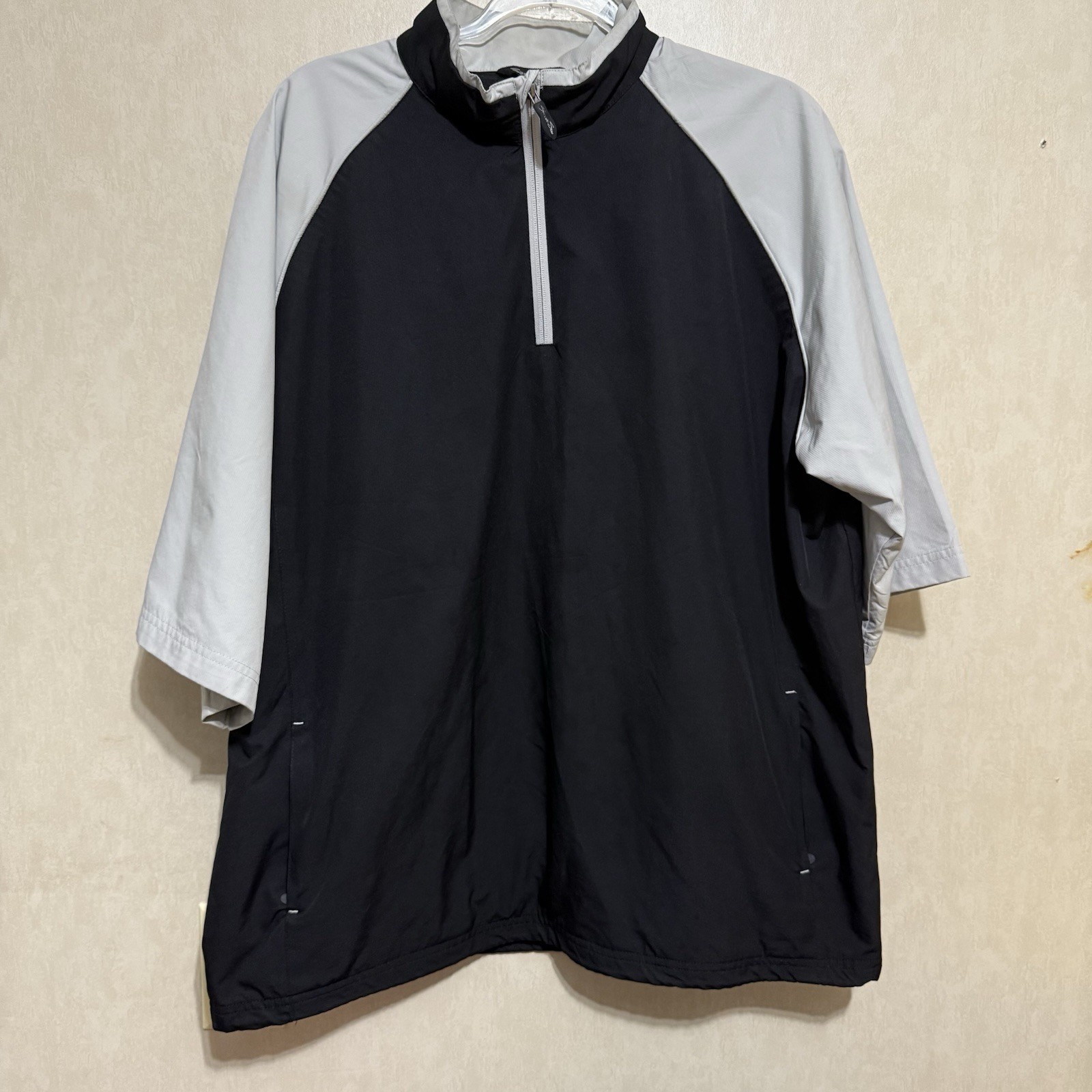 Second Skin Jacket Large Black Gray Pullover Wind… - image 1