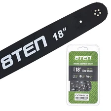 8TEN 18" Chainsaw Guide Bar & Chain .063 3/8 66DL for Stihl MS 360 880 290 390