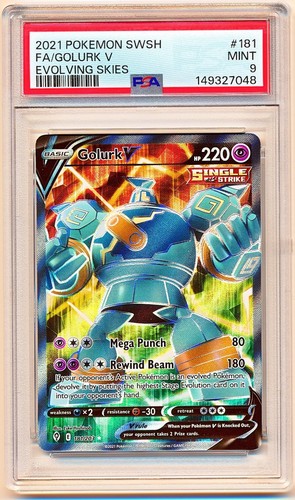 Golurk V graded PSA 9 for sale on eBay