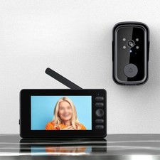 Wireless Smart Video Doorbell with 170 Degree HD Camera and 4 3 Display