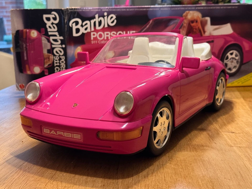 Mattel Barbie Porsche 911 Cabriolet 1992 Pink, Box, selten TOP - Bild 4 von 4
