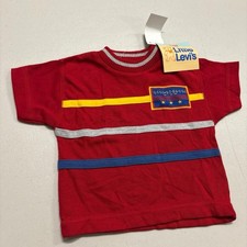 NWT Vintage Little Levi s Red Shirt with Stripes 18M