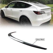 For 2020-2023 Tesla Model Y Rear Spoiler Wing Trunk Lip Rear Tail Gloss Black