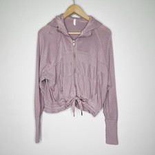 Free People Fp Movement Jacket Sz XS Lightweight Mauve Distressed Trekking Out