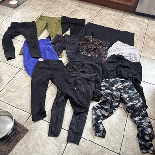 Womens Lululemon Lot 14 Sz 8 10 Leggings 7/8 Capri Crop High Rise Pockets