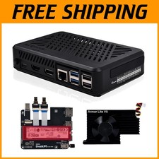 Advanced DeskPi Lite Pi5 Case with Active Cooling  GPIO Access for Raspberry Pi