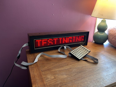 Adaptive Micro Systems Alpha 210 Scrolling LED Programmable Display
