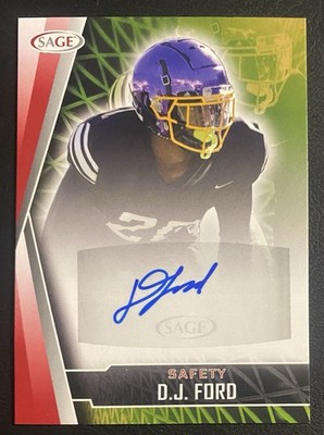 2022 SAGE #A-DJF D.J. Ford Autographs Auto Red East Carolina Pirates