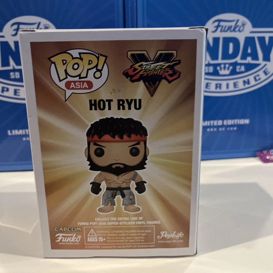 Figura Vinilo F2 Funko Pop Games Street Fighter HOT RYU Asia Con Exclusiva 91 Foto 3 de 4
