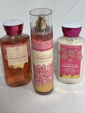 Bath and Body Works Strawberry Pound Cake Body Wash, Lotion  Fragrance Mist NEW