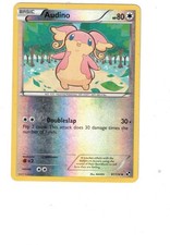 Pokemon TCG Audino 87/114 Black and White Uncommon Reverse Holo NM