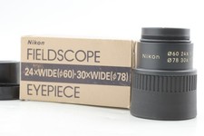 TOP MINT in BOX  Nikon Fieldscope Eyepiece WF 24x/&phi;60 30x/&phi;78 from JAPAN