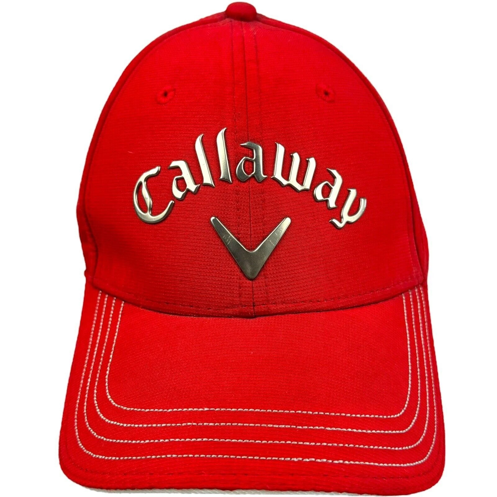 Callaway Baseball Cap Red Golfing Sports Hat Summer Golf Cap