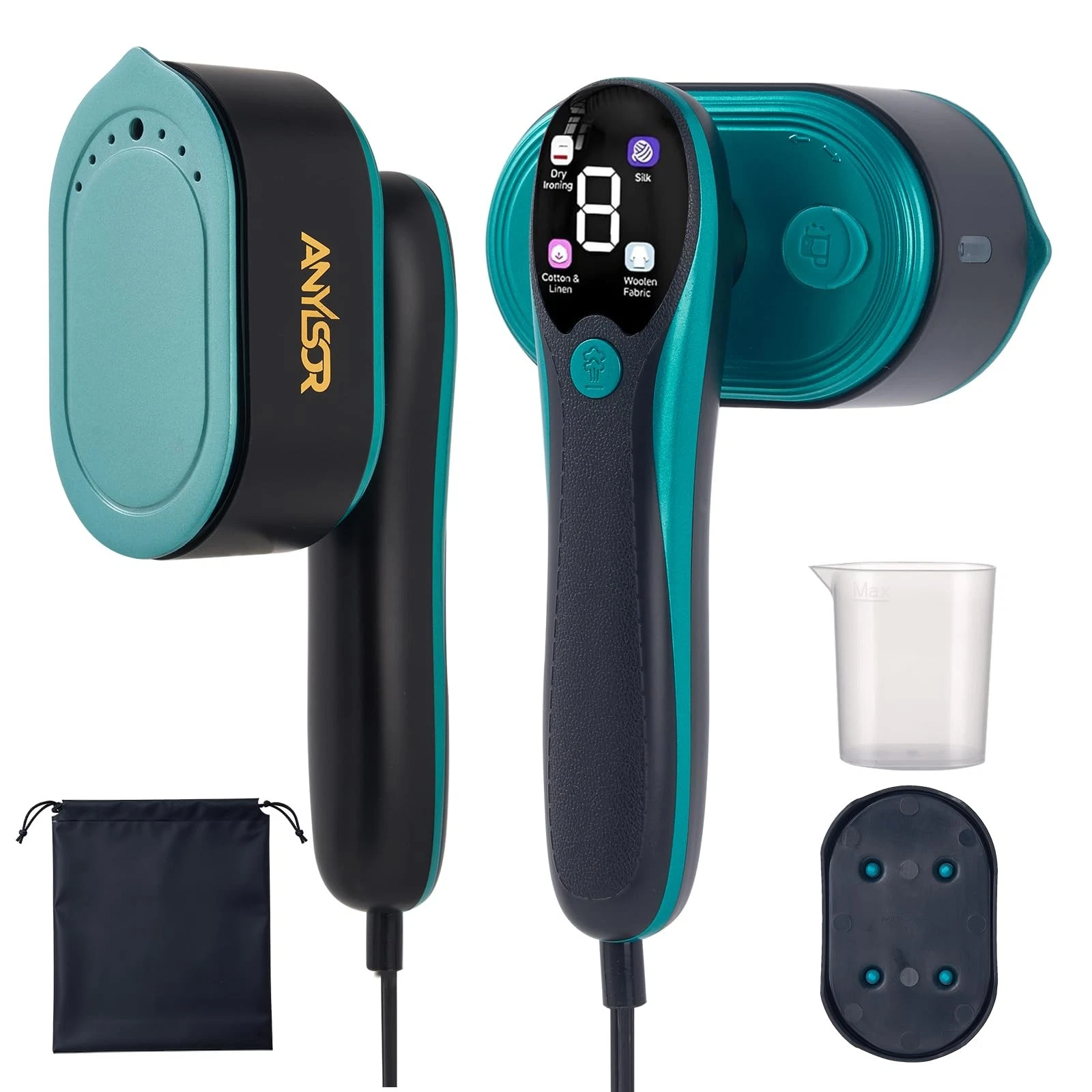 Travel Steamer for Clothes 1200W Powerful , 2 in 1 Clothes Steamer & Steam Ir...